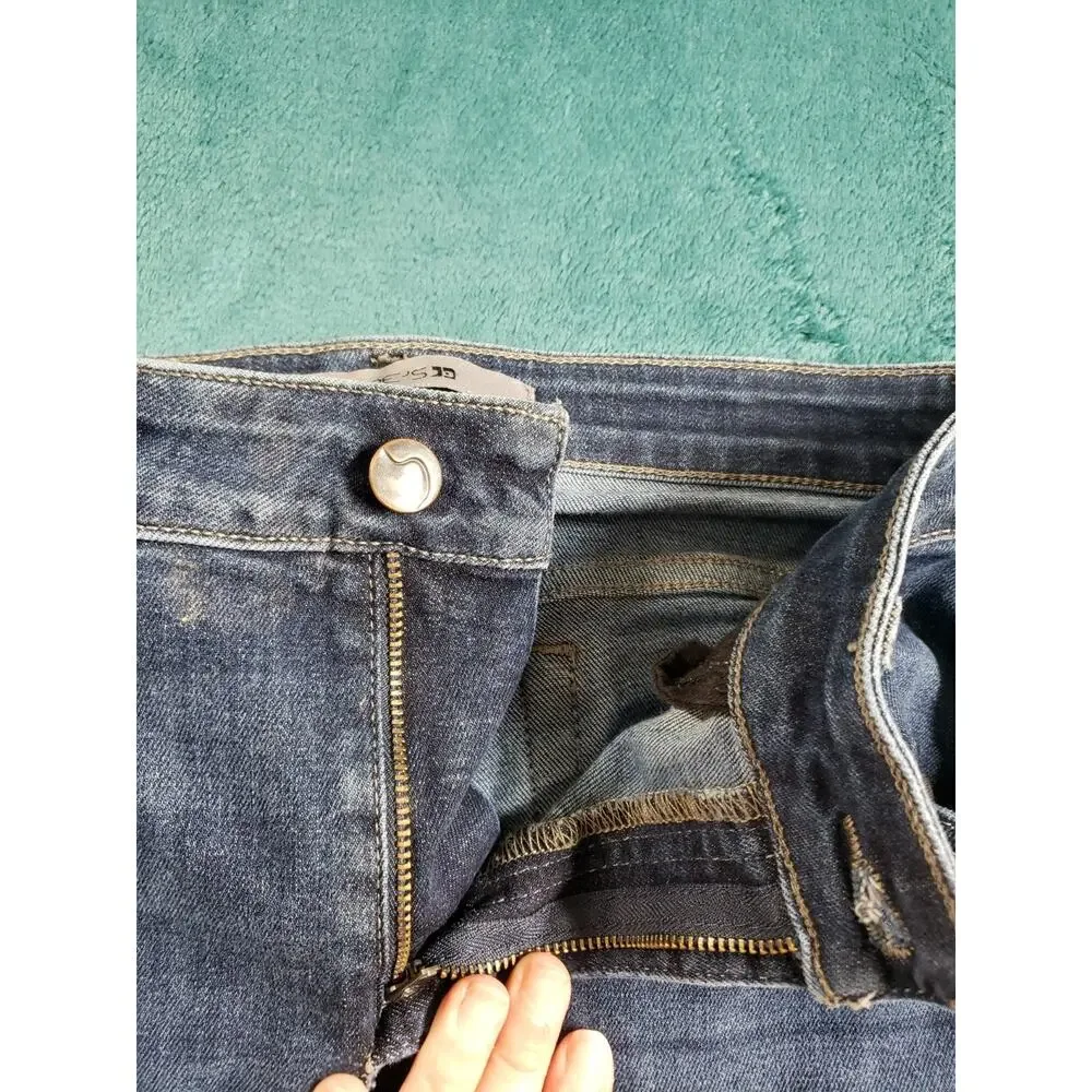 Joes Jeans Size 27 Women Blue Denim Stretch Pants Mid Rise Curvy Skinny Ankle